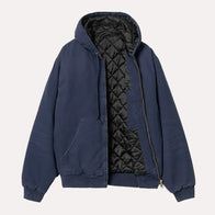 Carhartt Navy Blue Hooded Jacket Jacket unisex detail view 4 | Dash Racegear — Carhartt blue hoodie jacket