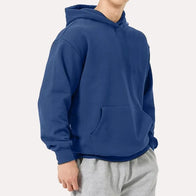 Mens Blue Hoodie Hoodie men detail view 2 | Dash Racegear — Mens Blue Pullover Hoodie
