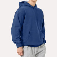 Mens Blue Hoodie Hoodie men detail view 2 | Dash Racegear — Mens Blue Pullover Hoodie