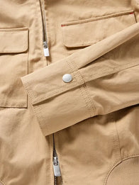 Gap × Victoria Beckham Bomber Jacket Bomber Jacket unisex detail view 4 | Dash Racegear — Gap x Victoria Beckham 2026 bomber jacket, camel brown color for clean and modern layering style.