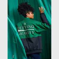 Wicked Elphaba Defying Gravity Racing Jacket Jacket unisex detail view 2 | Dash Racegear — Defying Gravity jacket from Wicked featuring Elphaba racing design