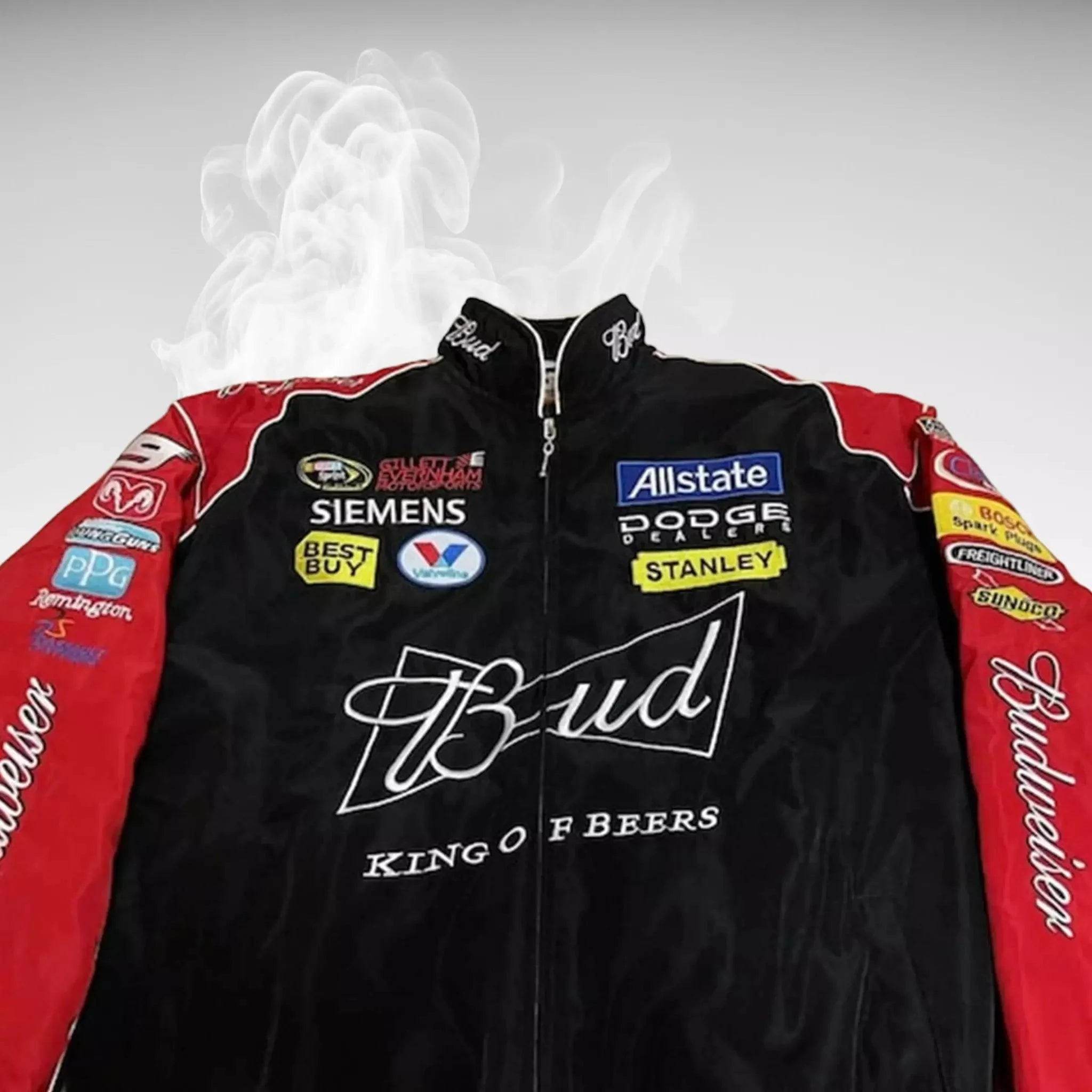 Budweiser F1 Racing Embroidered Retro Limited Edition Jacket - Dash Racegear Store