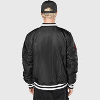 Chicago Bulls New Era Alpha Industries Patch Jacket Jacket unisex detail view 2 | Dash Racegear — Chicago Bulls Alpha Industries patch bomber jacket by New Era