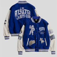 CARNIVAL x Billionaire Boys Club Varsity Jacket Varsity Jacket unisex front product view | Dash Racegear — Billionaire Boys Club x CARNIVAL Varsity Jacket – Bold Letterman Style