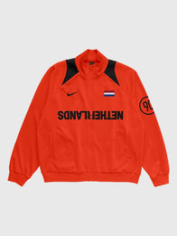 CJ x Nike Netherlands Total 90 Anthem Jacket Jacket unisex front product view | Dash Racegear — Front image of CJ x Nike Netherlands Total 90 Anthem Jacket Orange