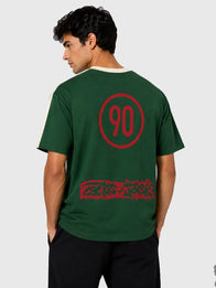CJ x Nike Mexico Total 90 T-Shirt Shirt unisex detail view 4 | Dash Racegear — Cactus Jack x Travis Scott Mexico Total 90 Tee in Green with Nike elements, athletic graphics, and a classic short-sleeve frame