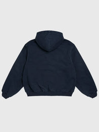 Carhartt Iceman Jacket Jacket unisex detail view 2 | Dash Racegear — A versatile hooded jacket in blue featuring structured fabric and casual oversized-inspired comfort for daily wear.