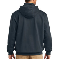 Carhartt Paxton Heavyweight Hoodie Hoodie unisex detail view 7 | Dash Racegear — Back view of the heavyweight fleece hoodie, highlighting its relaxed fit and reinforced seams.