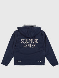 Carhartt New Balance Jacket Jacket unisex detail view 2 | Dash Racegear — Navy Carhartt WIP x New Balance Arcan Hooded Jacket, men’s fit with cozy lining and modern urban design.