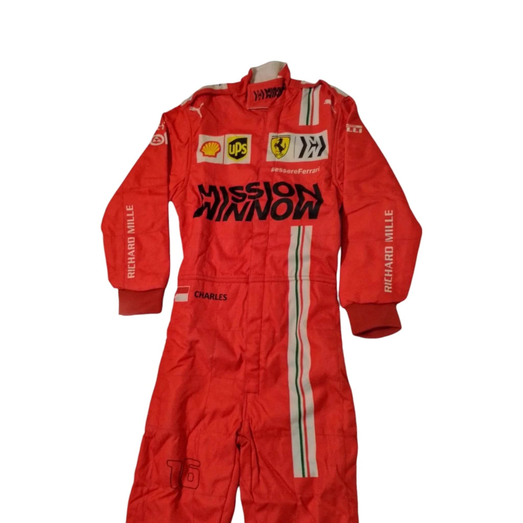 Charles Leclerc 2021 Ferrari F1 Race Suit - Dash Racegear Store