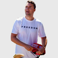 Charlie Kirk Freedom T-Shirt Shirt unisex detail view 4 | Dash Racegear — Charlie Kirk Freedom Statement Graphic Tee