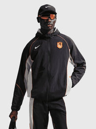Chelsea Nike Repel Strike Hooded Jacket Jacket unisex front product view | Dash Racegear — 2026 Men’s Chelsea Nike Repel Strike Hooded Jacket in black, lightweight and weather-ready for training or daily wear.