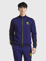 Chelsea Retro Crest Track Jacket Jacket unisex detail view 3 | Dash Racegear — Channel Chelsea heritage in the Retro Crest Navy Track Jacket, ideal for casual wear or football events.