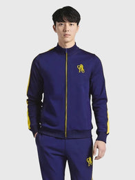 Chelsea Retro Crest Track Jacket Jacket unisex detail view 3 | Dash Racegear — Channel Chelsea heritage in the Retro Crest Navy Track Jacket, ideal for casual wear or football events.