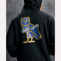 OVO x Chelsea FC Black Hoodie Hoodie unisex detail view 4 | Dash Racegear — Street-ready OVO x Chelsea hoodie in sleek black