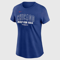Chicago Cubs Nike Women’s 2025 MLB Postseason T-Shirt Shirt unisex detail view 2 | Dash Racegear — Nike Chicago Cubs 2025 women’s baseball t-shirt