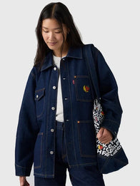 Levi’s x Sky High Farm Goods Chore Jacket Jacket unisex detail view 4 | Dash Racegear — Sky High Farm Goods Blue Levi’s Denim Jacket 2026 presenting a structured silhouette with agricultural fashion elements