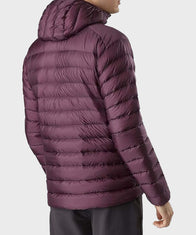 Burgundy Hooded Down Jacket Puffer Jacket unisex detail view 4 | Dash Racegear — Winter Puffer Down Jacket