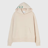 Closed Hoodie Womens Hoodie unisex detail view 2 | Dash Racegear — Closed pullover hoodie in beige fleece for 2025 women's line