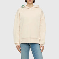 Closed Hoodie Womens Hoodie unisex detail view 4 | Dash Racegear — Closed 2025 beige fleece hoodie for women with pullover fit