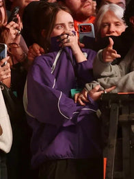 2026 Coachella Billie Eilish Jacket Jacket unisex detail view 3 | Dash Racegear — Billie Eilish purple jacket 2026 Coachella edition, stylish outerwear for standout festival streetwear.