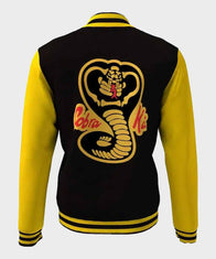 Cobra Kai Letterman Jacket Jacket unisex detail view 2 | Dash Racegear — Cobra Kai Karate Kid Baseball Jacket