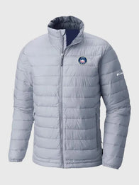 Columbia Curling USA Jacket Jacket unisex detail view 3 | Dash Racegear — Grey Columbia Curling USA unisex jacket with zip front and USA graphic, ideal for cheering at chilly curling matches.