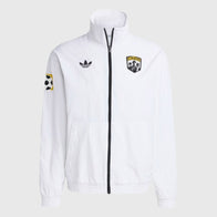 Columbus Crew 2025 Archive Anthem Jacket Jacket unisex front product view | Dash Racegear — A statement of pride: 2025 Columbus Crew archive-inspired anthem jacket