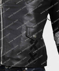 Julian Casablancas Shark Jacket Jacket unisex detail view 6 | Dash Racegear — Julian Casablancas Shark Leather Jacket