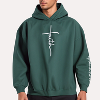 Dash Racegear Graphic Vibes Faith Over Fear Hoodie Hoodie unisex detail view 4 | Dash Racegear — Dash Racegear Graphic Vibes Faith Over Fear Hoodie in Soft Fleece