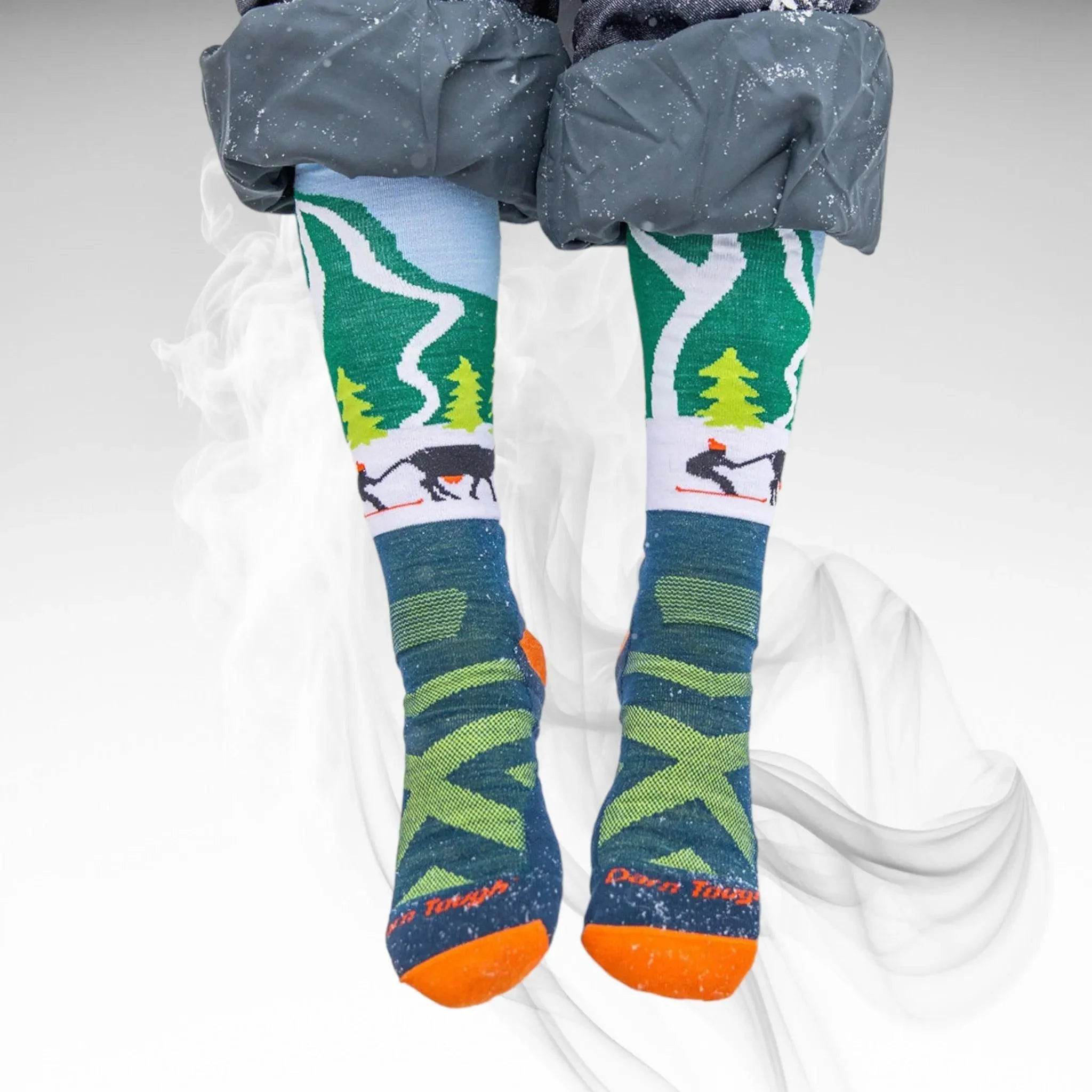 Darn Tough JR Pow Cow Midweight Ski Socks - Dash Racegear Store