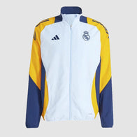 Adidas Real Madrid Training Presentation Jacket Jacket unisex front product view | Dash Racegear — Adidas x Real Madrid Training Jacket – Athletic Presentation Style