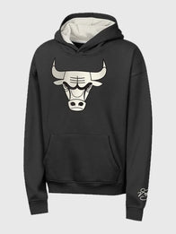 Chicago Bulls Derrick Rose Good or Great Hoodie Hoodie unisex detail view 3 | Dash Racegear — A black Mitchell & Ness Chicago Bulls Derrick Rose Good or Great Hoodie built for fans repping basketball history.