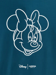 Carnival Golf x Disney Minnie Doodle Polo Shirt Shirt unisex detail view 3 | Dash Racegear — Navy blue Carnival Golf x Disney Minnie Doodle long sleeve polo featuring a versatile unisex fit and modern appeal.