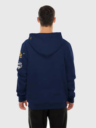 Dodgers New Era 2026 Gold Collection Logo Hoodie Hoodie unisex detail view 2 | Dash Racegear — Men’s New Era Los Angeles Dodgers 2026 Gold Collection Hoodie in navy, warm and stylish, ideal for everyday sporty wear.