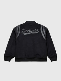 Los Angeles Dodgers Walk the Tunnel Varsity Jacket Varsity Jacket unisex detail view 2 | Dash Racegear — Los Angeles Dodgers Varsity Jacket for Tunnel Walk Moments & Fan Style