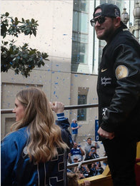 Nike Dodgers World Series Letterman Jacket Jacket unisex detail view 5 | Dash Racegear — Premium Nike Dodgers World Series 2025 Letterman Jacket for fans