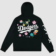 Takashi Murakami x Dodgers Hoodie Hoodie unisex detail view 2 | Dash Racegear — Murakami Dodgers Hoodie – Floral Art Meets Baseball Fashion