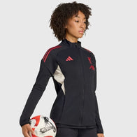 LFC Adidas 25/26 Domestic Training Jacket Jacket unisex detail view 3 | Dash Racegear — Liverpool 25/26 training fleece jacket in black for domestic wear