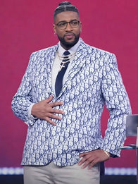 Michael Todd Christian Dior Blazer Jacket Jacket unisex detail view 5 | Dash Racegear — Christian Dior blazer jacket worn by Michael Todd, tailored fit with luxury designer elegance.