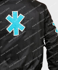 Tiger King Joe Exotic EMS Bomber Jacket Bomber Jacket unisex detail view 2 | Dash Racegear — Tiger King Black Bomber Jacket