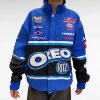 F1 Biker Racing Streetwear Embroidered Bomber Jacket | Dash Racegear