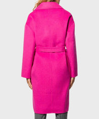 Emily in Paris Emily Cooper Pink Coat Coat unisex detail view 4 | Dash Racegear — Emily in Paris Emily Cooper Pink Coat