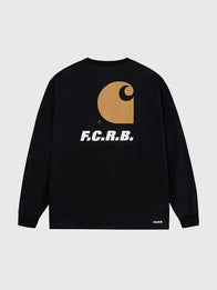 F.C.Real Bristol x Carhartt WIP Pocket Long-Sleeve T-Shirt Shirt unisex detail view 4 | Dash Racegear — Unisex long-sleeve pocket T-shirt by F.C. Real Bristol x Carhartt WIP 2026, ideal for layering.