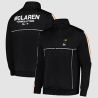 F1 Team McLaren New Era Track Jacket Jacket unisex front product view | Dash Racegear — McLaren F1 Track Style – New Era Team Jacket Drop
