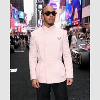 Lewis Hamilton Formula 1 2025 Premier Blazer Blazer unisex detail view 2 | Dash Racegear — Sleek premiere blazer as seen on Lewis Hamilton at F1 launch
