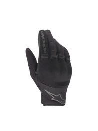 Alpinestars Copper Gloves, Men's black urban motorcycle gloves with hard knuckle protection and textile mesh.