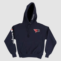 Faze x Champion Hoodie Hoodie unisex front product view | Dash Racegear — Game-day or chill-day, the Champion FaZe hoodie keeps your style sharp and effortless.