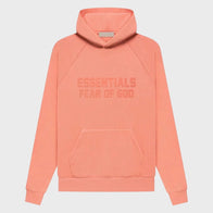 Fear of God Coral Essentials Hoodie Hoodie unisex front product view | Dash Racegear — Fear of God Coral Essentials Pullover Hoodie