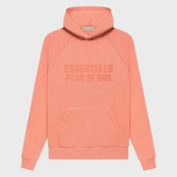 Fear of God Coral Essentials Hoodie Hoodie unisex front product view | Dash Racegear — Fear of God Coral Essentials Pullover Hoodie